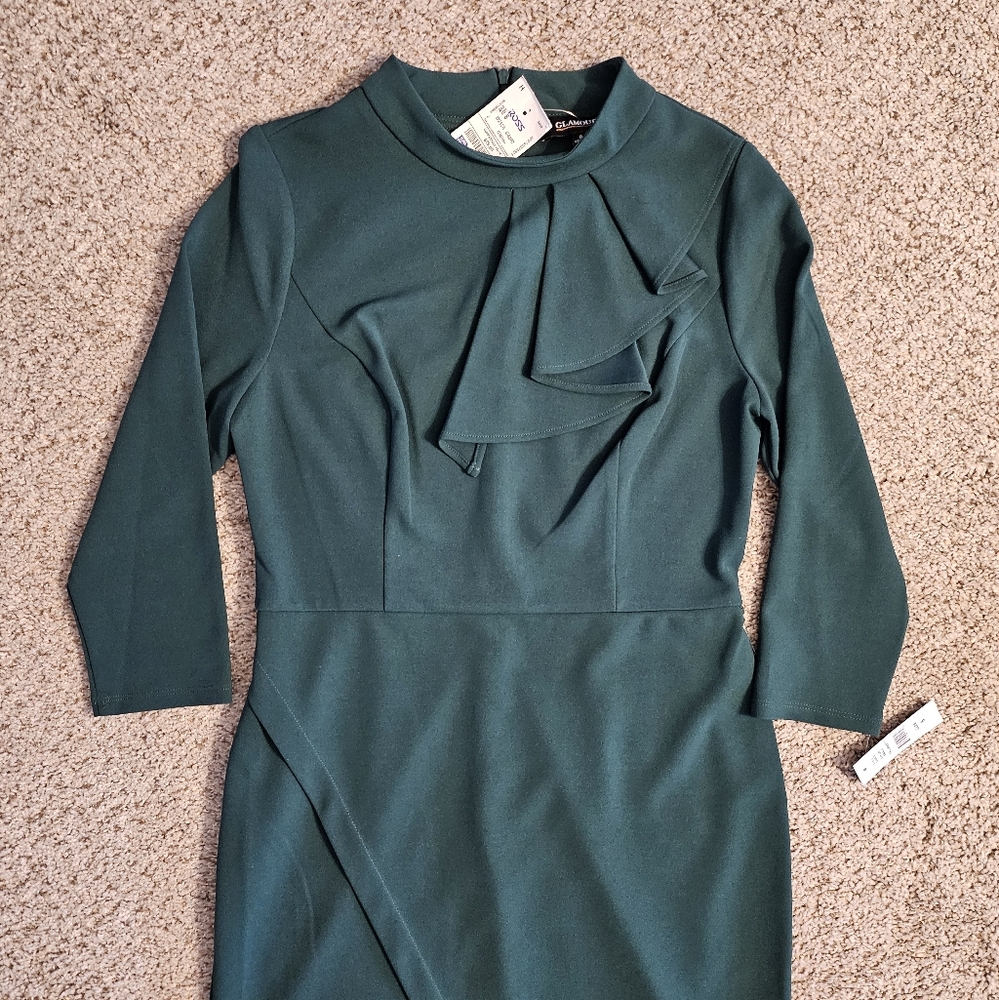 NWT Dark GreenBodycon Dress - Picture 3 of 8
